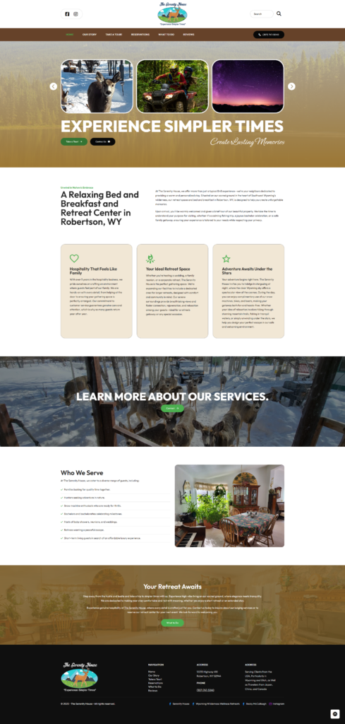 Outdoor Website design Template