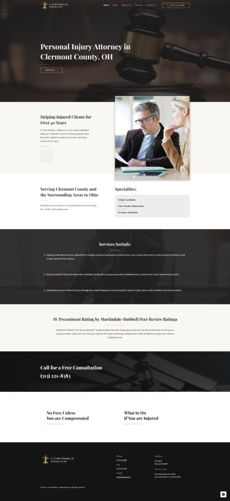 Law Website design Template