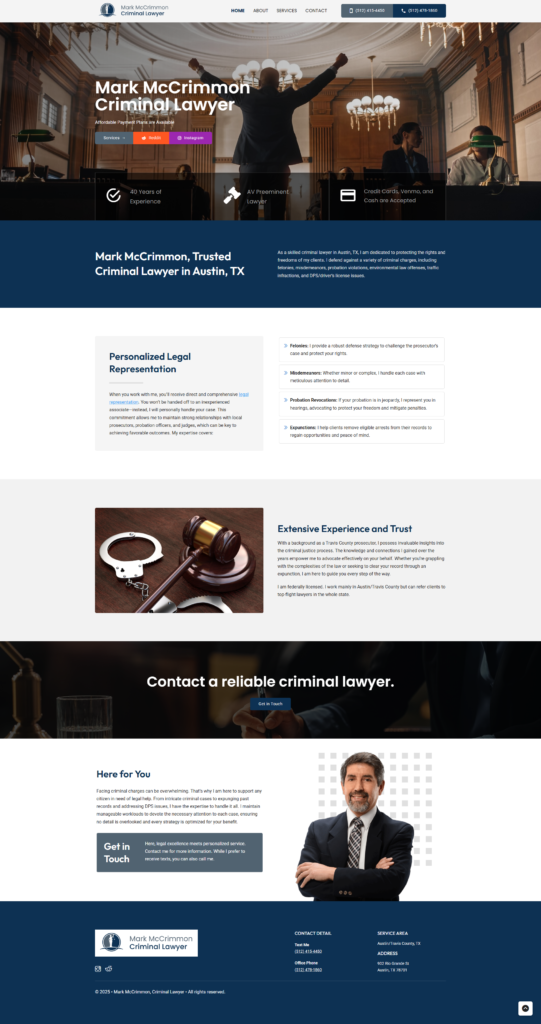 Lawyer website design